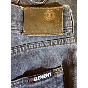 Element Mens Faded Black Straight Leg Skate Jeans Denim Pants Size 32